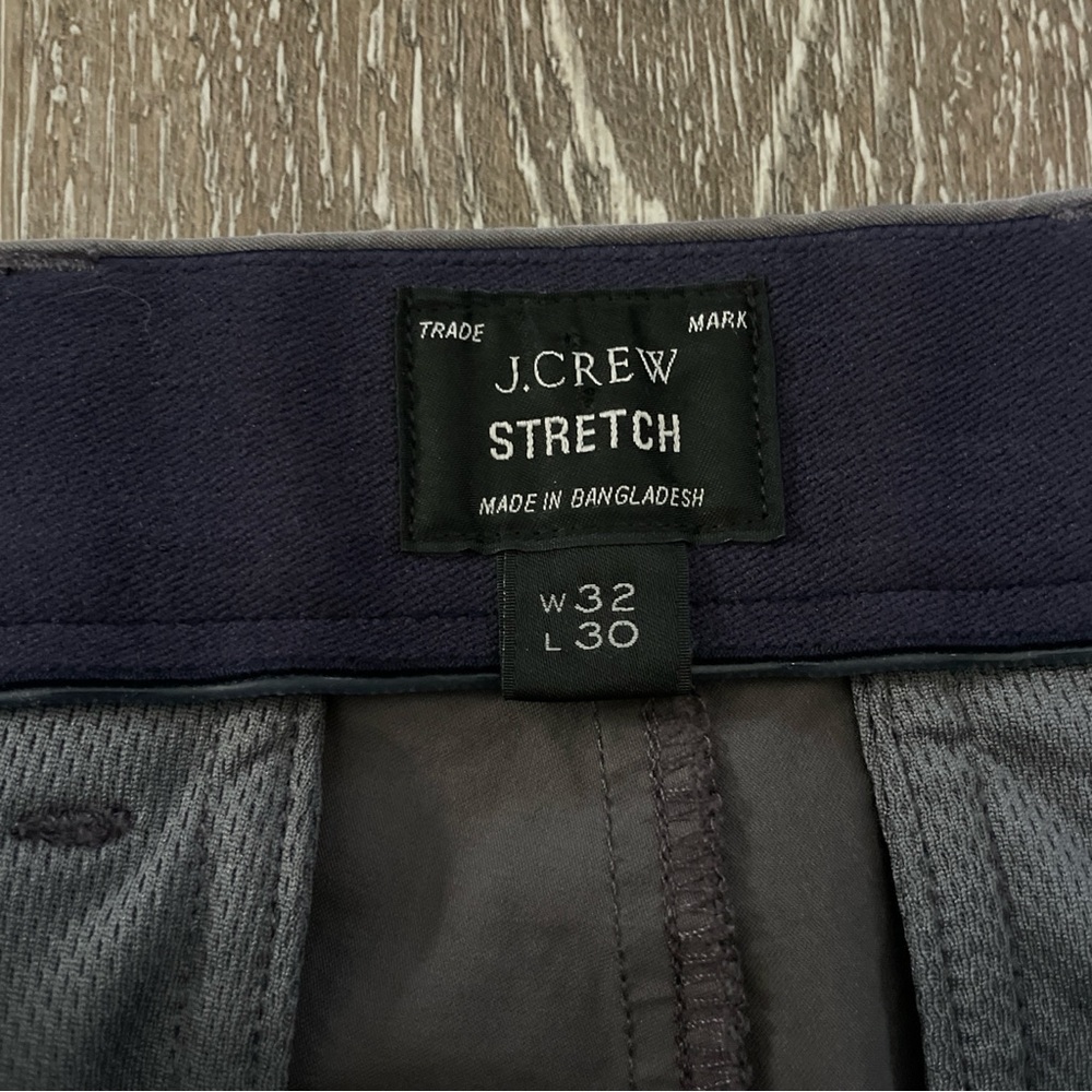 J Crew 484 Slim Chino Pants 32x30 Gray Stretch Cotton - Picture 6 of 9